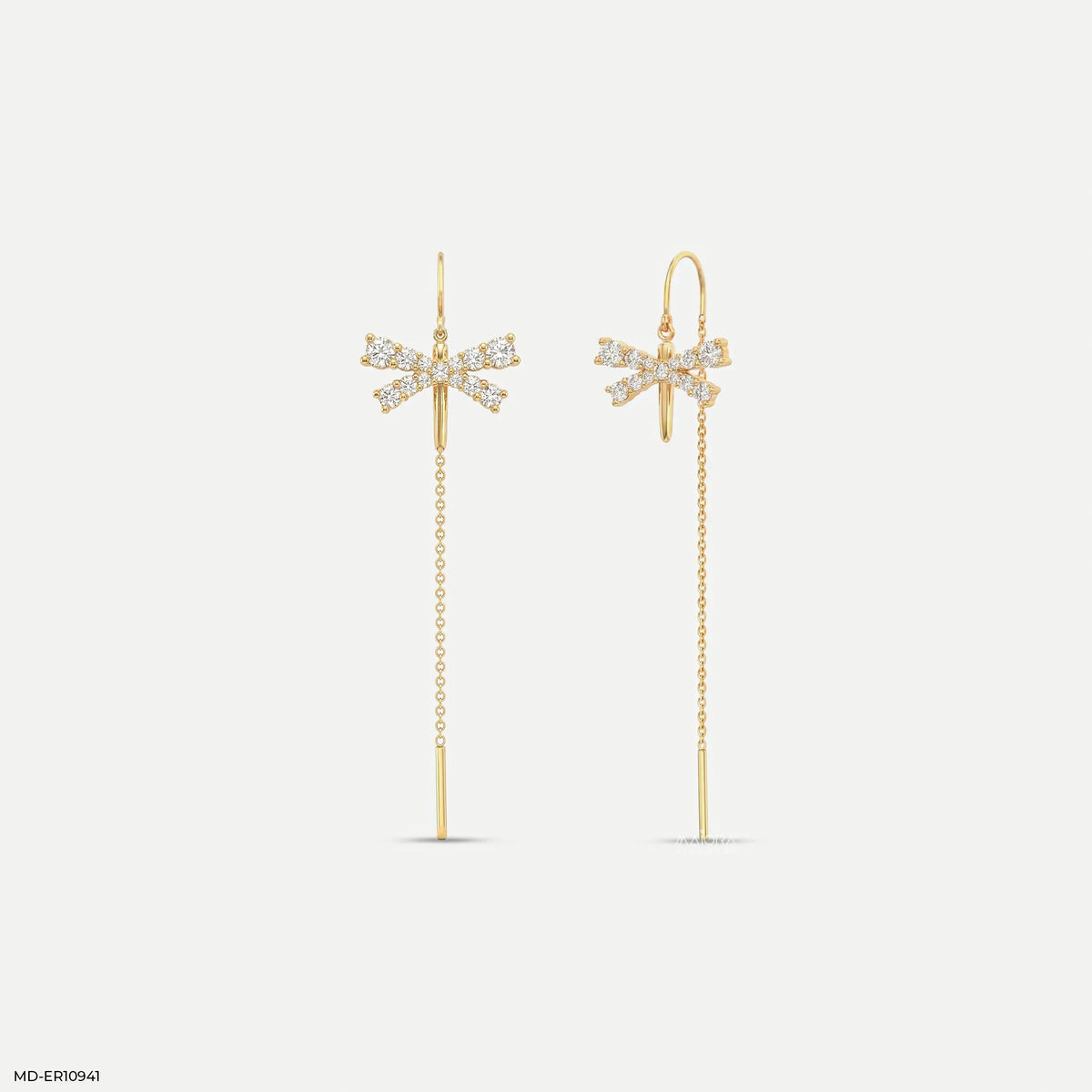Flutter Glint Sui Dhaga Diamond Earrings
