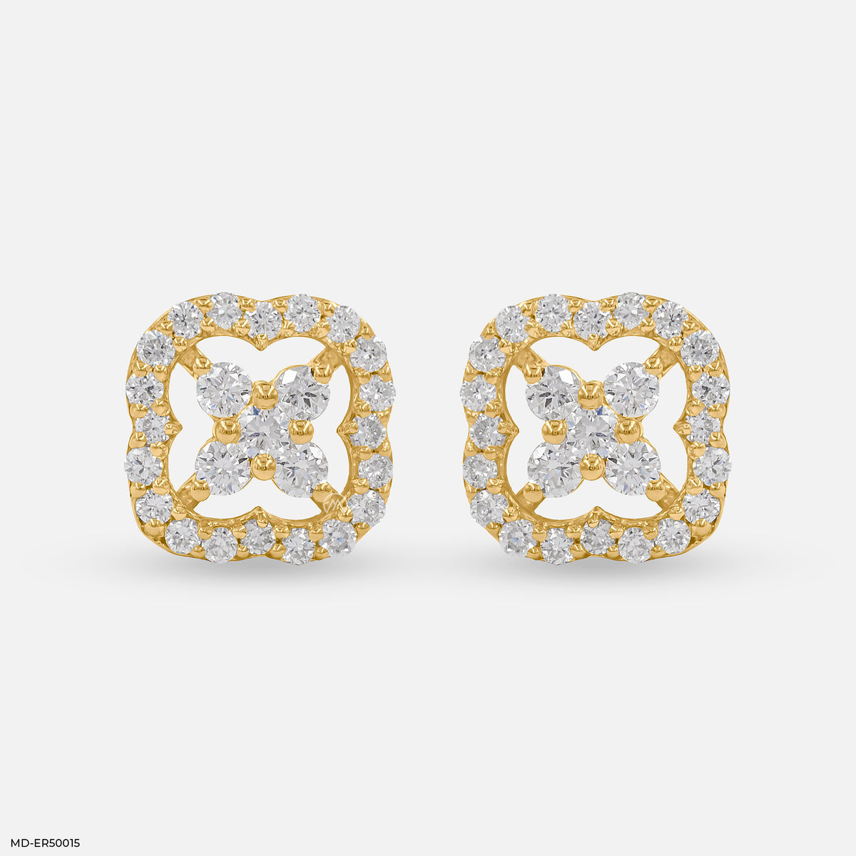 Framed Blossom Lab Diamond Earrings