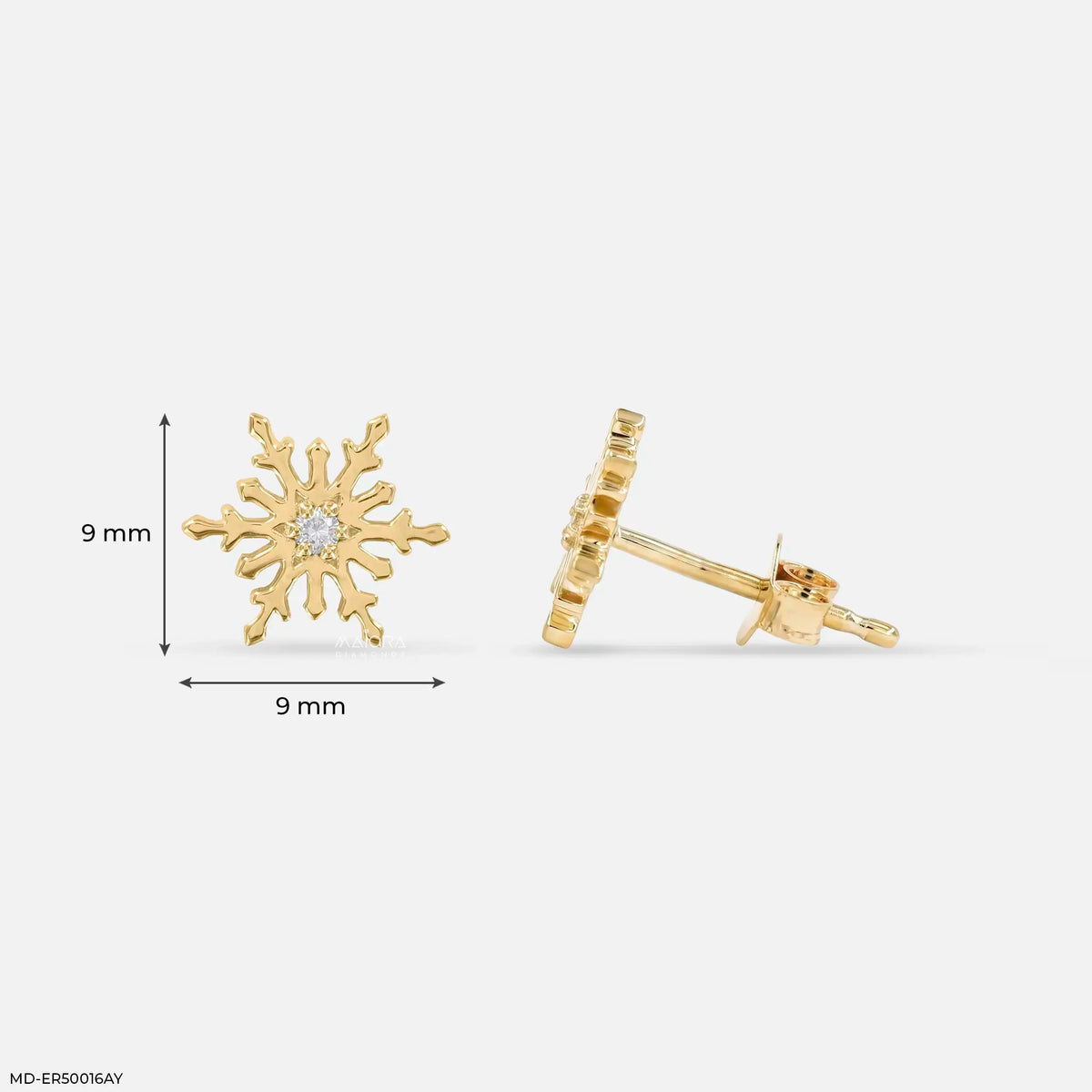 Ice Frost Diamond Studs Earrings