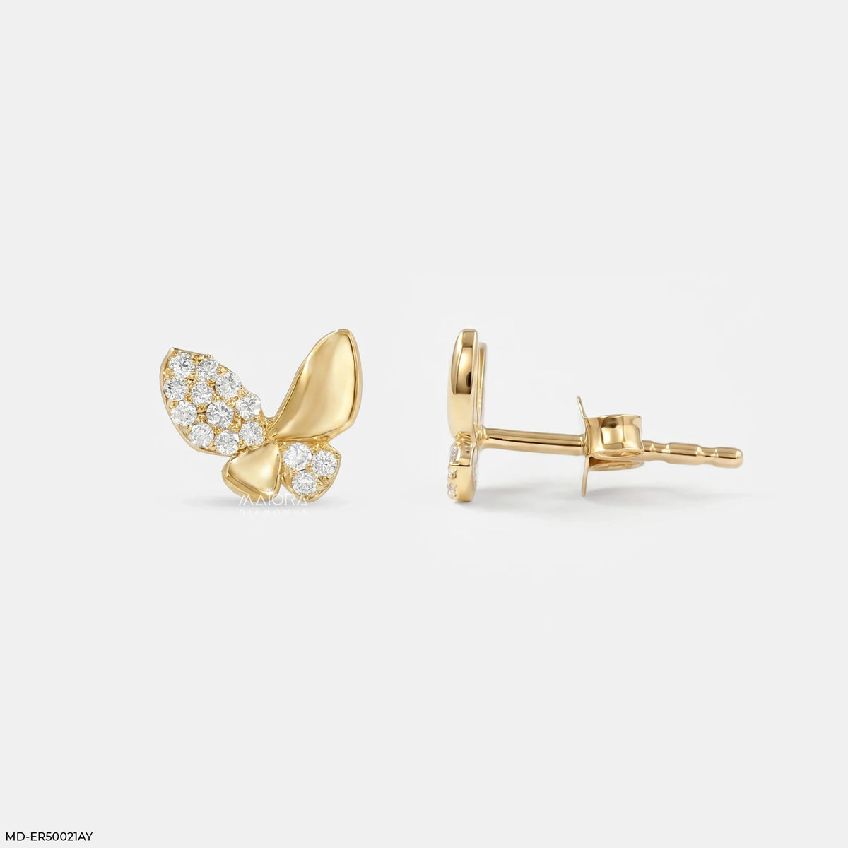 Butterfly Bliss Diamond Studs Earrings