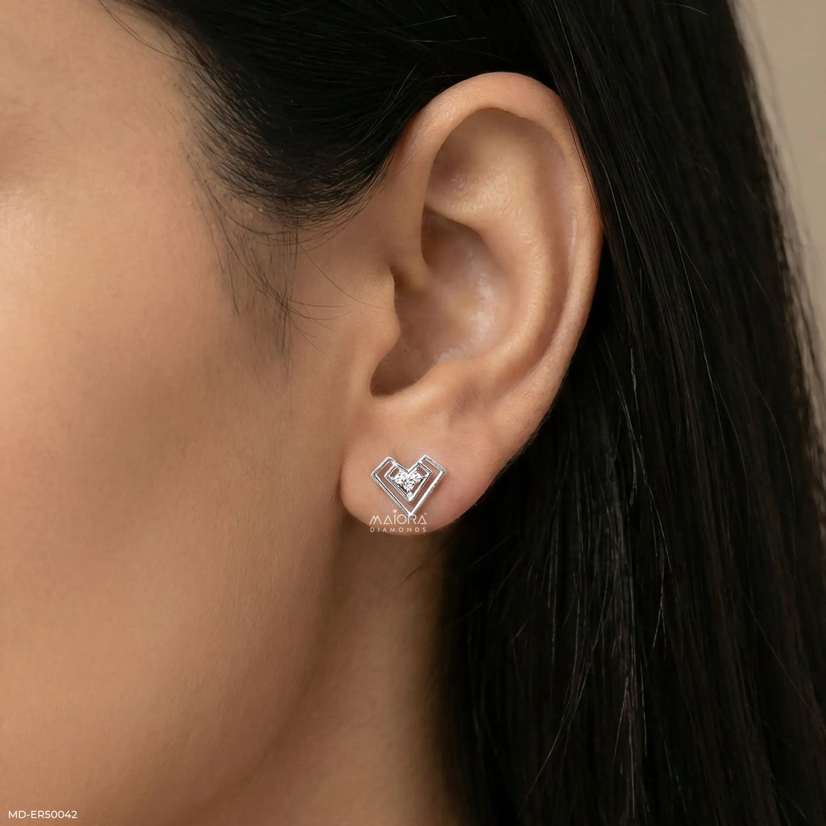 Heartlyn Lab Diamond Earrings