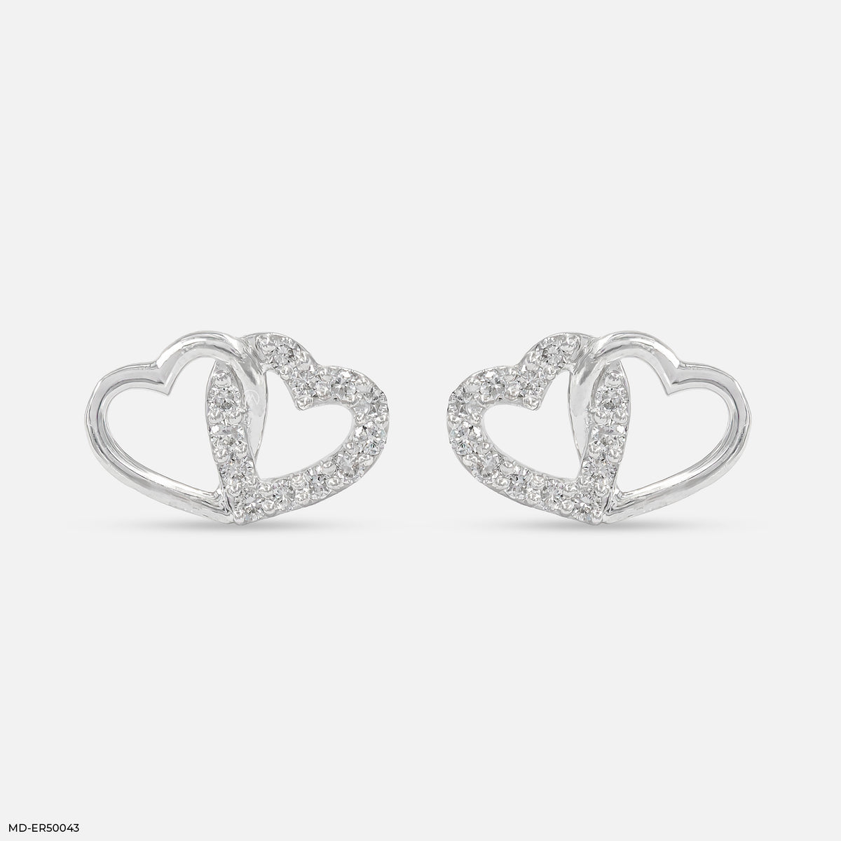 Eterna Heart Lab Diamond Earrings