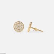 Glamour Pave Diamond Studs Earrings