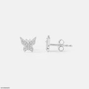 Butterfly Diamond Studs Earrings