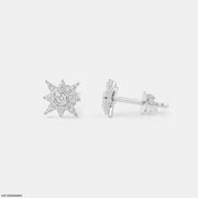 Shooting Star Diamond Studs Earrings