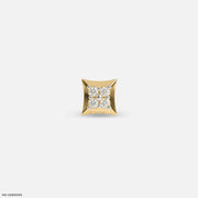 Victorian Diamond Mens Stud Earring