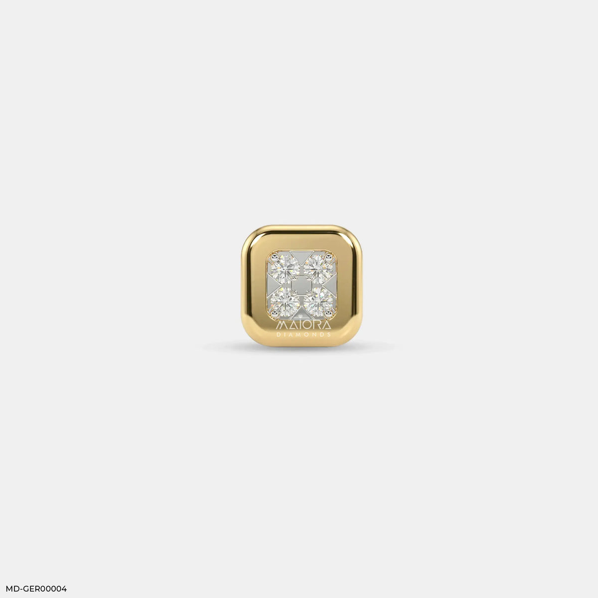 Portal Diamond Mens Stud Earring