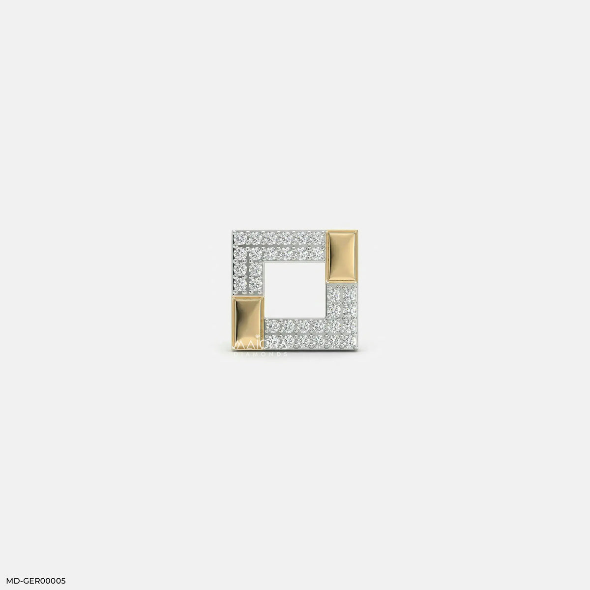 Cohesion Diamond Mens Stud Earring