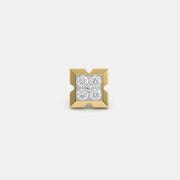 Geomatric Diamond Mens Stud Earring
