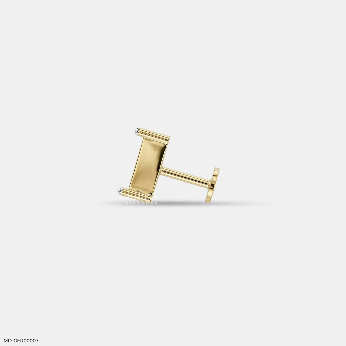 Quadra Princess Diamond Mens Stud Earring