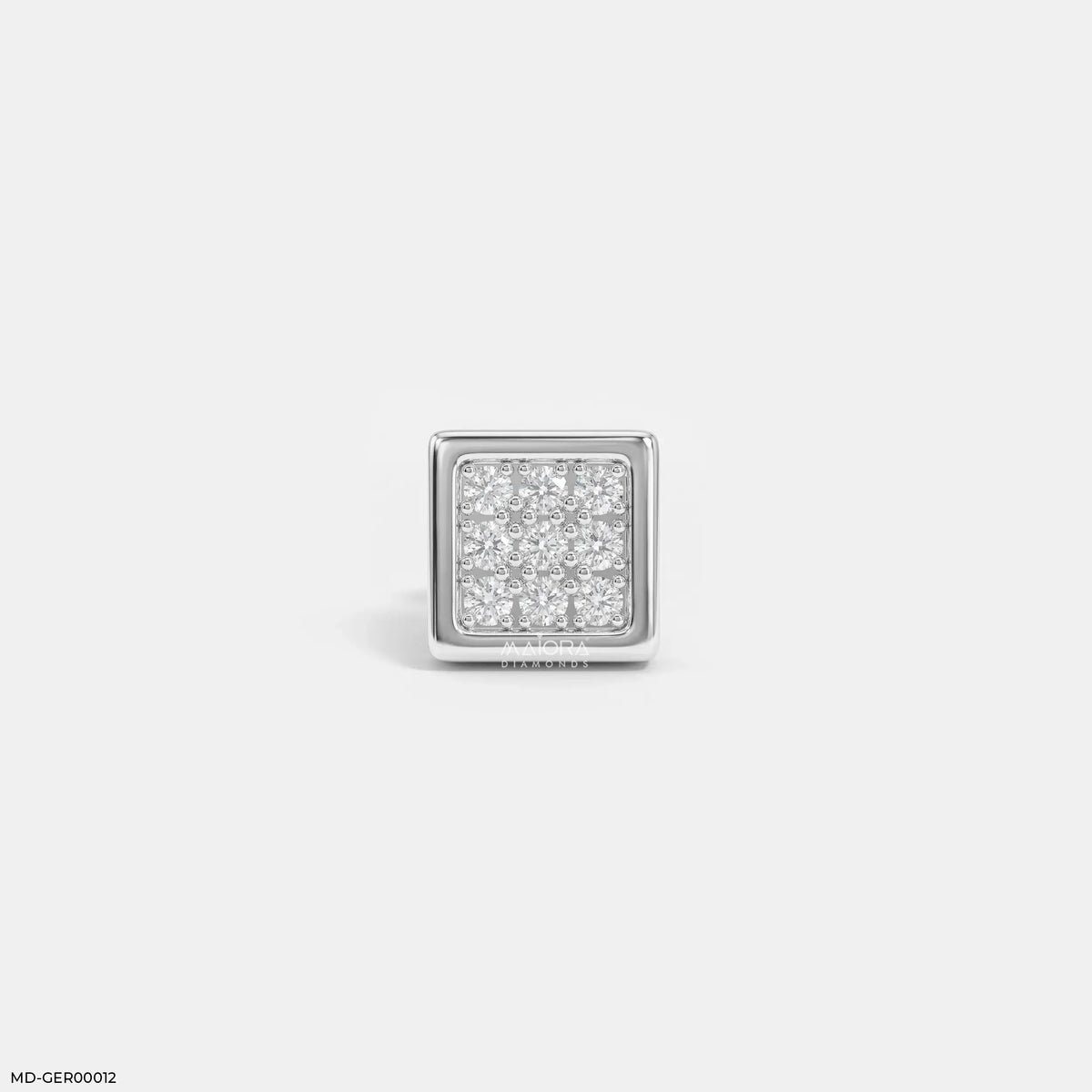 Apex Squares Diamond Mens Stud