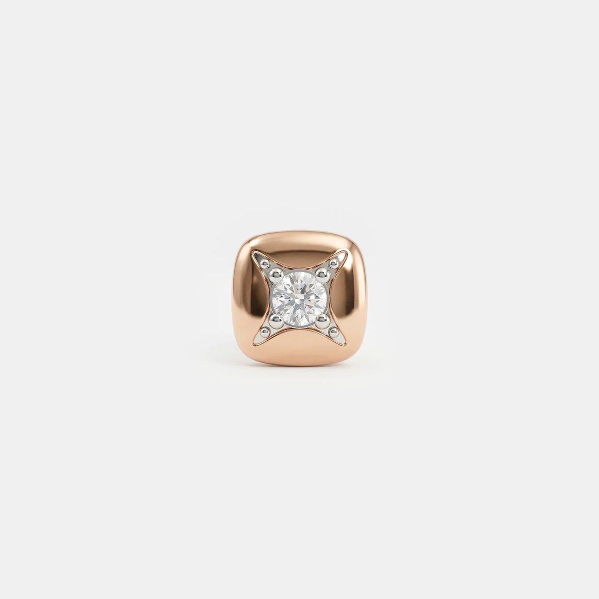Polaris Star Diamond Mens Stud Earring