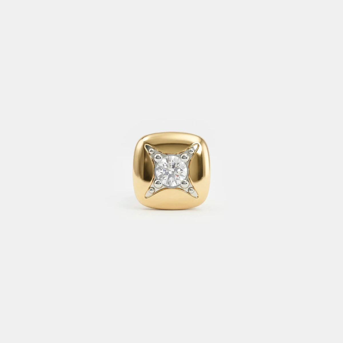 Polaris Star Diamond Mens Stud Earring
