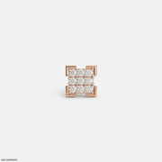 Knight Shine Diamond Mens Stud Earring