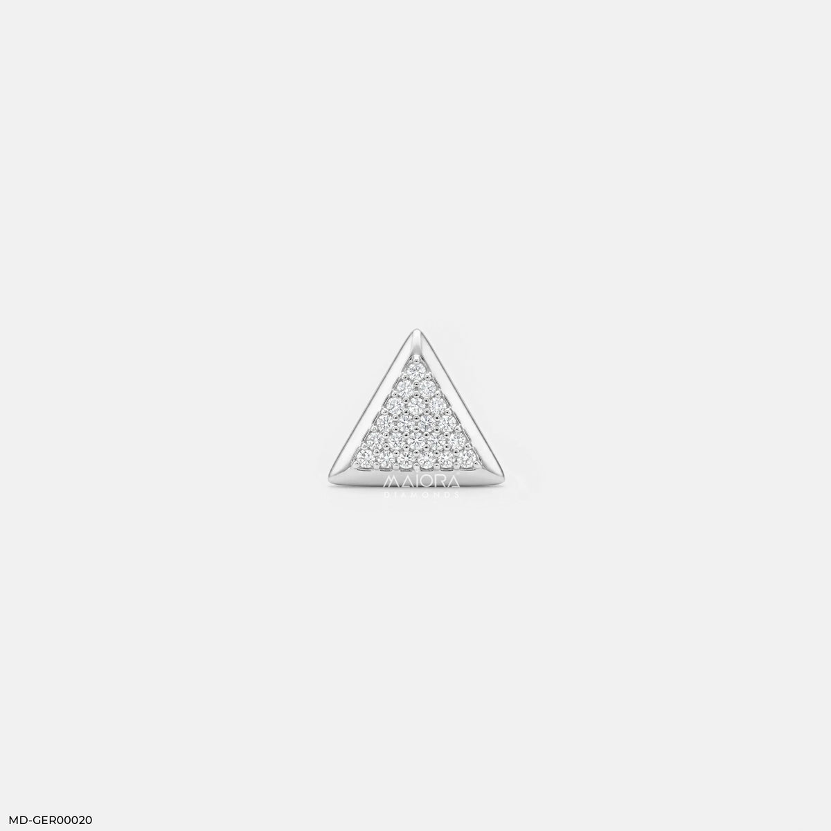 Trigon Glow Diamond Mens Stud Earring