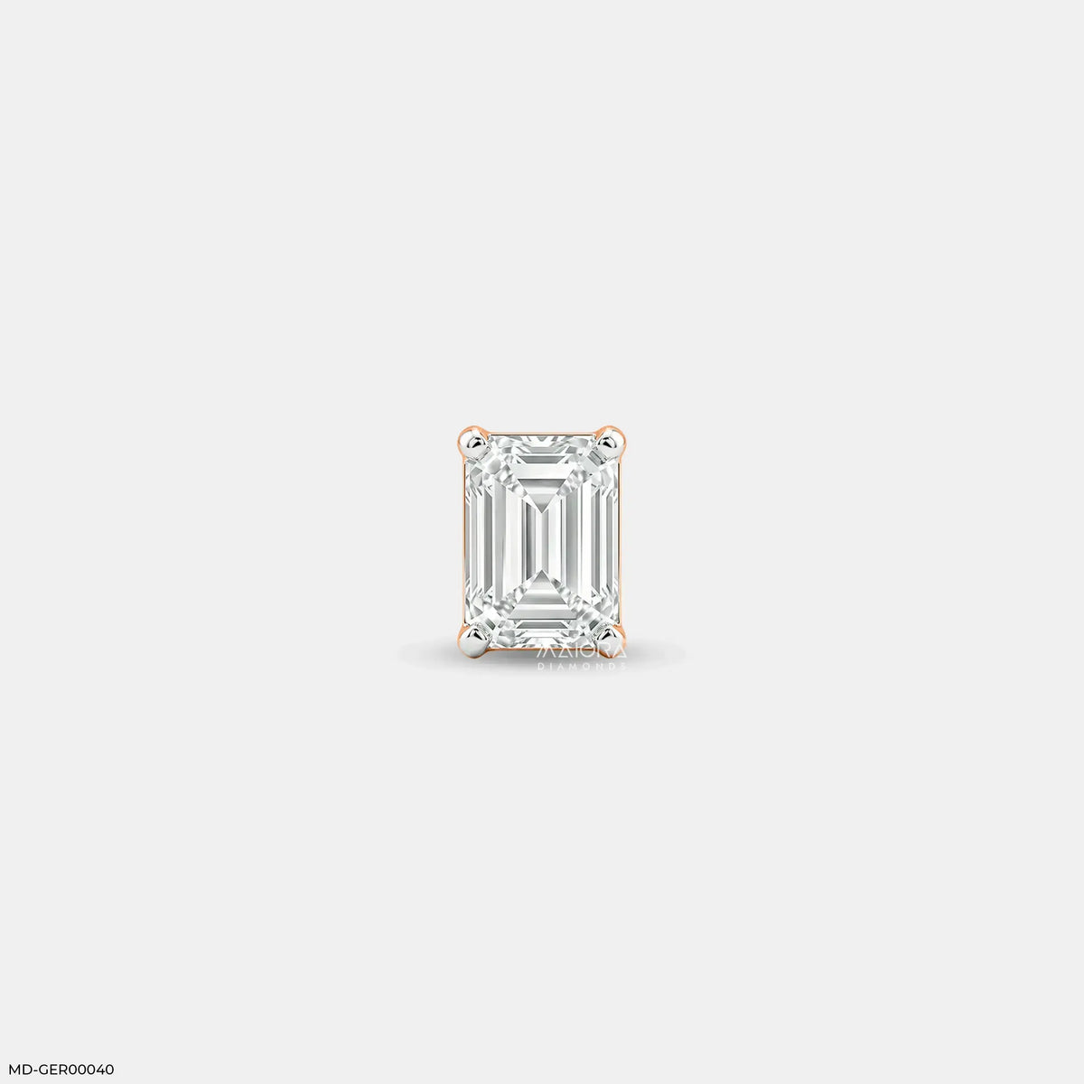 Essential Emerald Mens Stud Earring