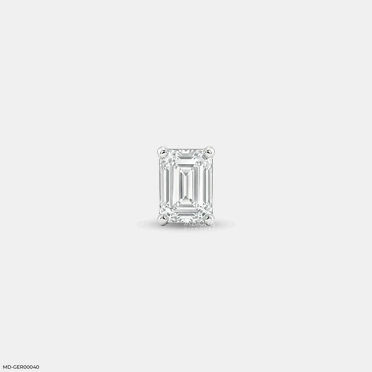 Essential Emerald Mens Stud Earring