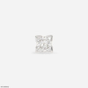0.5 Carat Dazzling Princess Solitaire Mens Stud Earring