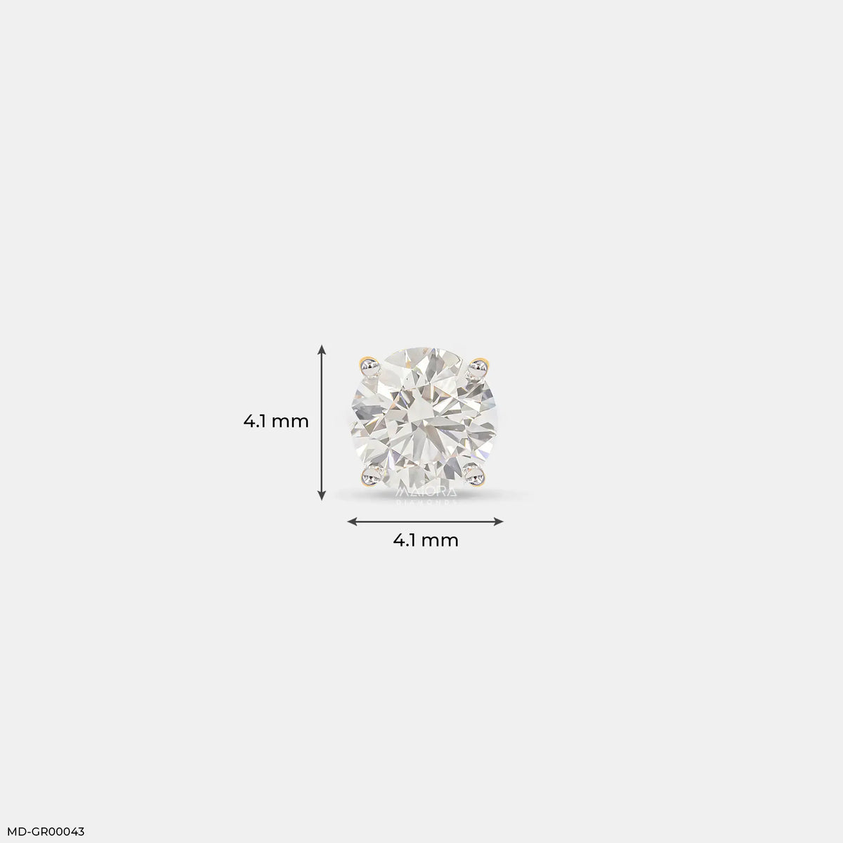 Minimalistic Solitaire Diamond Mens Stud