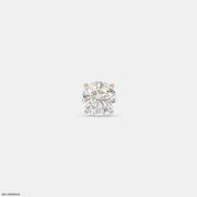 Minimalistic Solitaire Diamond Mens Stud