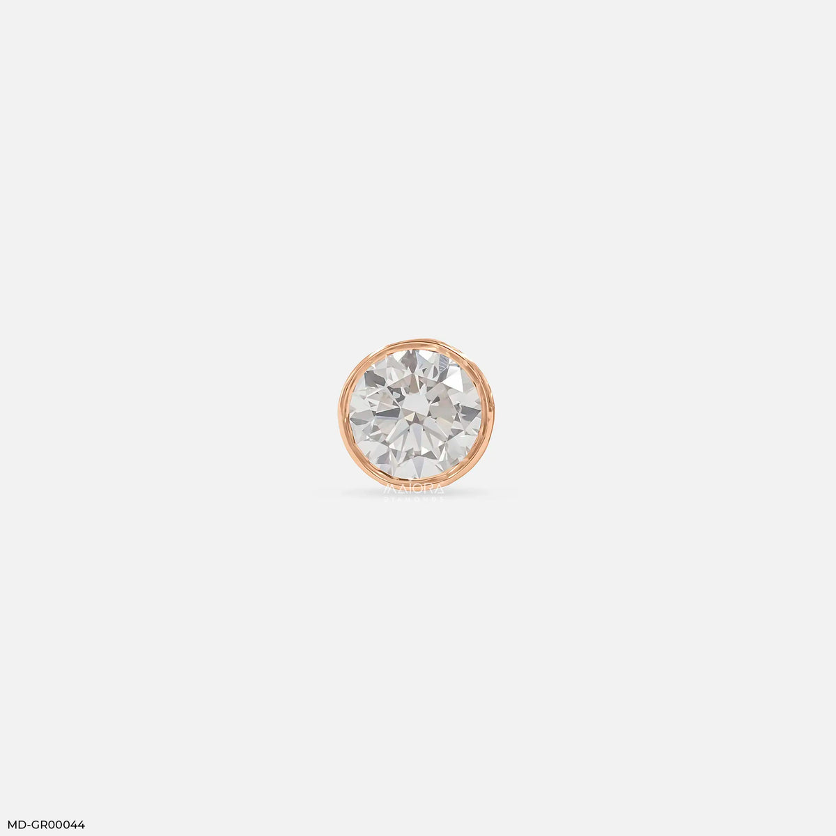Exclusive Solitaire Diamond Mens Stud Earring