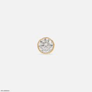 Exclusive Solitaire Diamond Mens Stud Earring