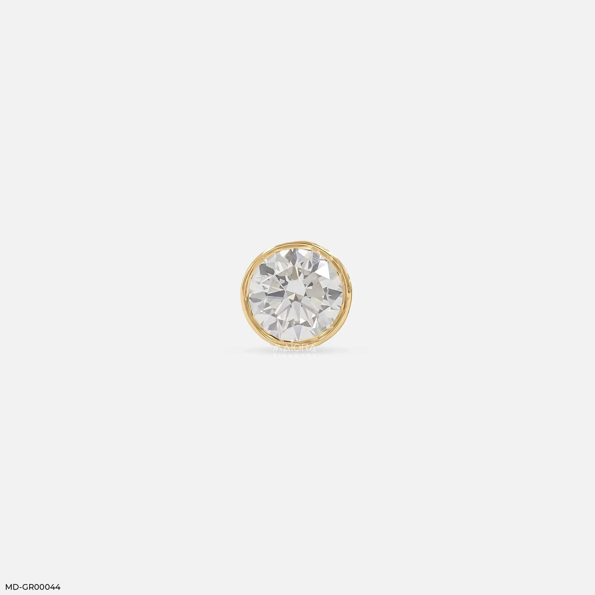 Exclusive Solitaire Diamond Mens Stud Earring