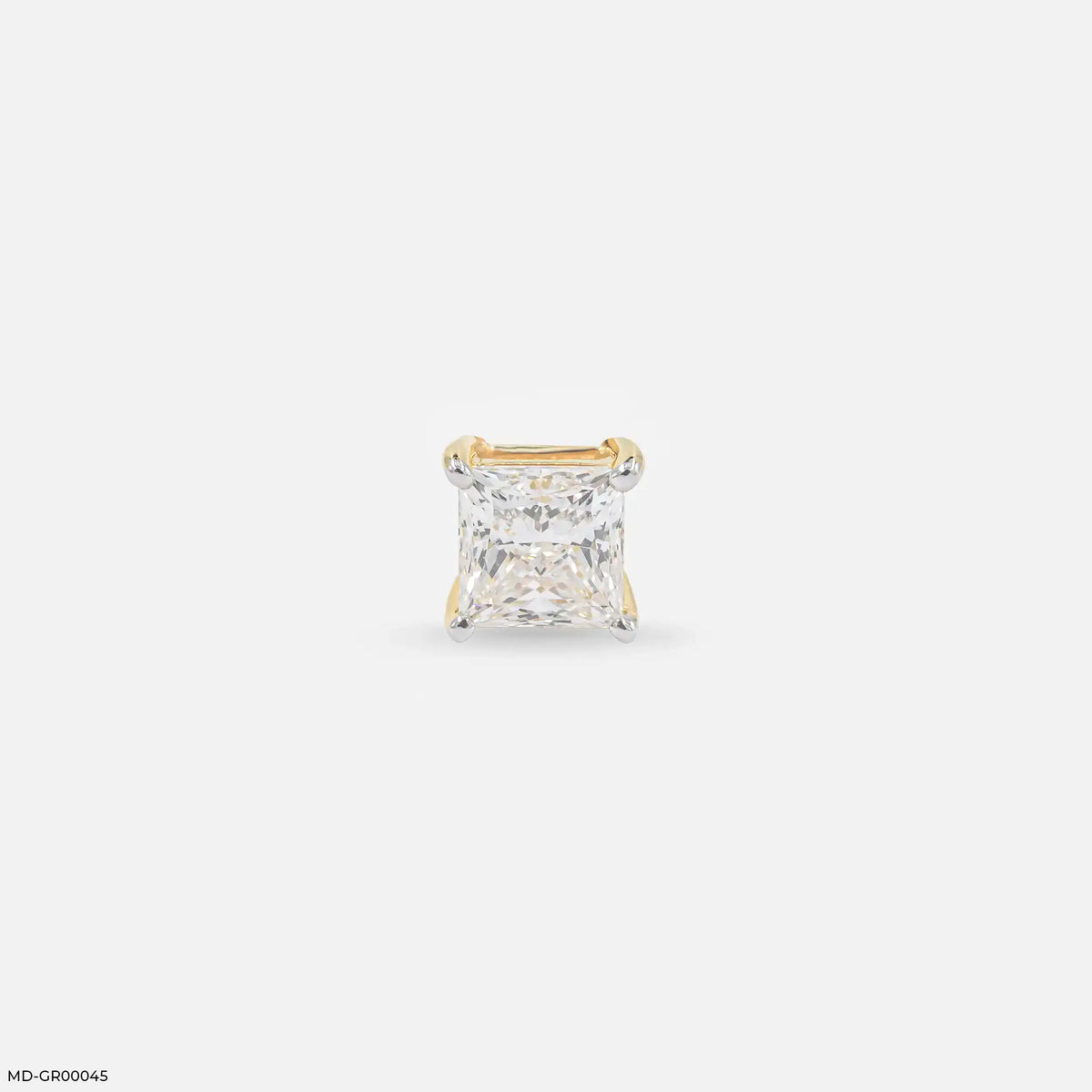 Vantage Solitaire Diamond Mens Stud Earring