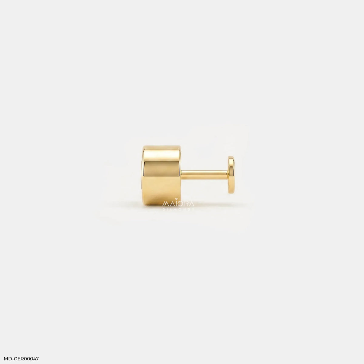 Sparkle Cushion Diamond Mens Stud Earring