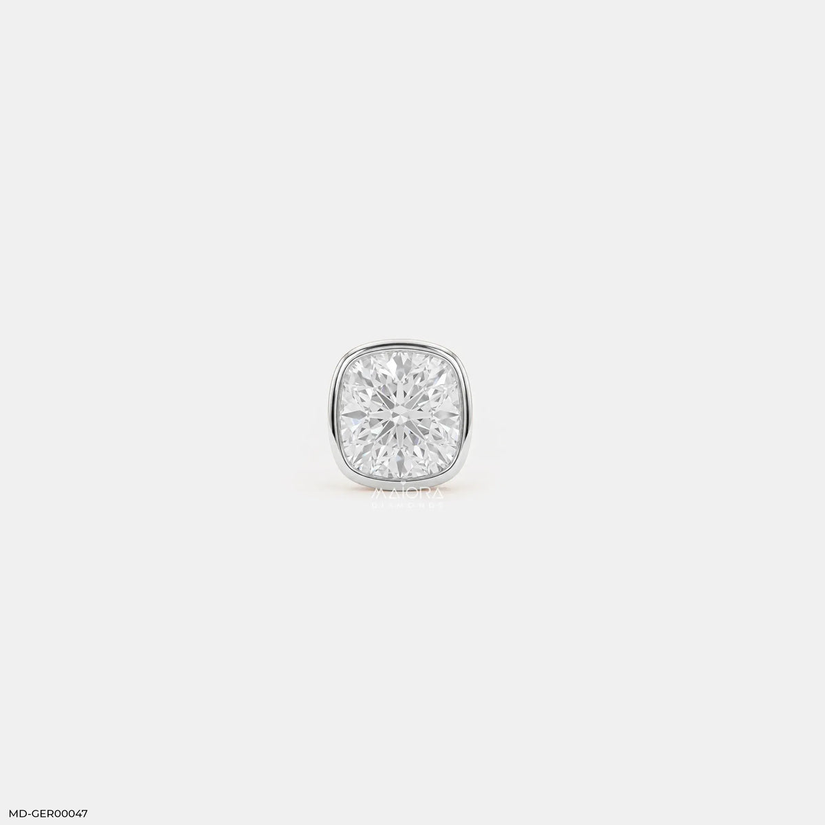 Sparkle Cushion Diamond Mens Stud Earring