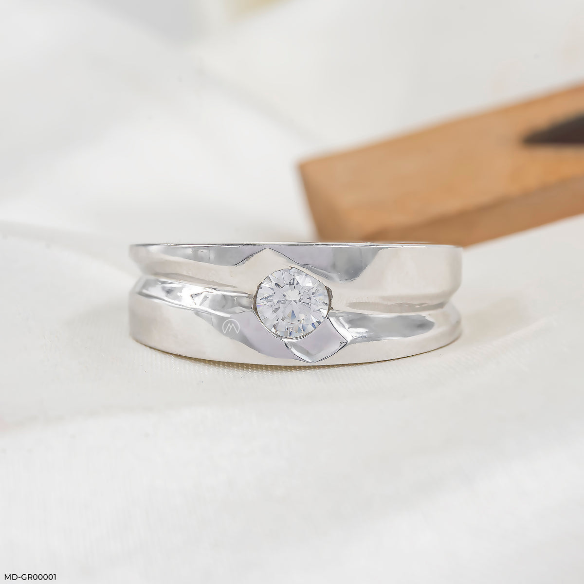 0.50 Carat Round Solitaire Broad Ring