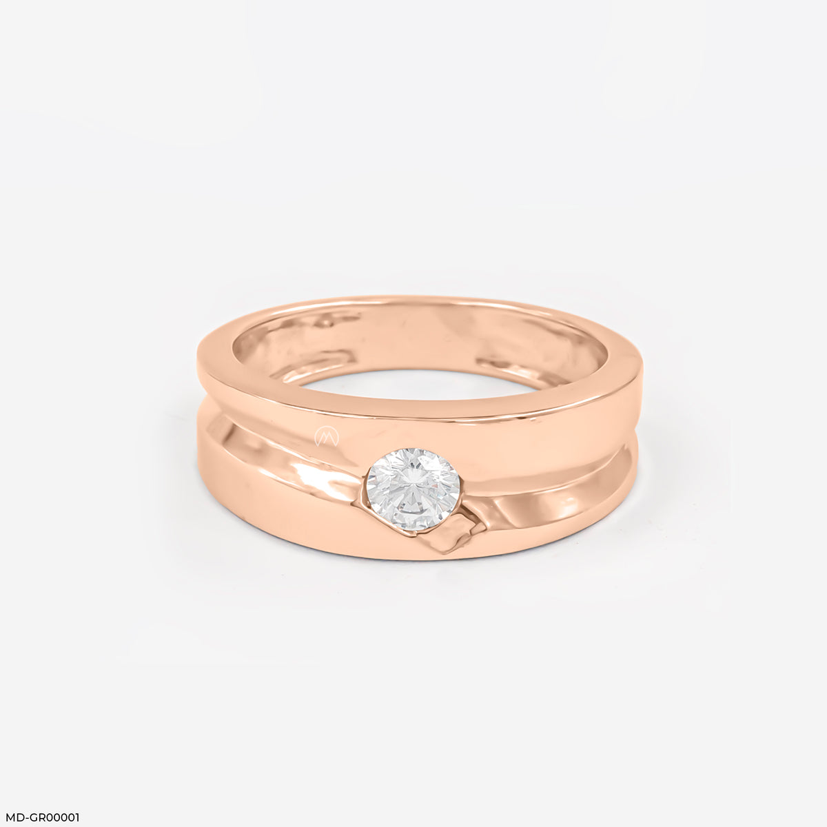 0.50 Carat Round Solitaire Broad Ring