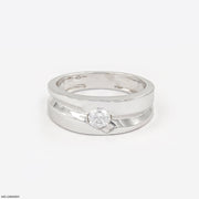 0.50 Carat Round Solitaire Broad Ring