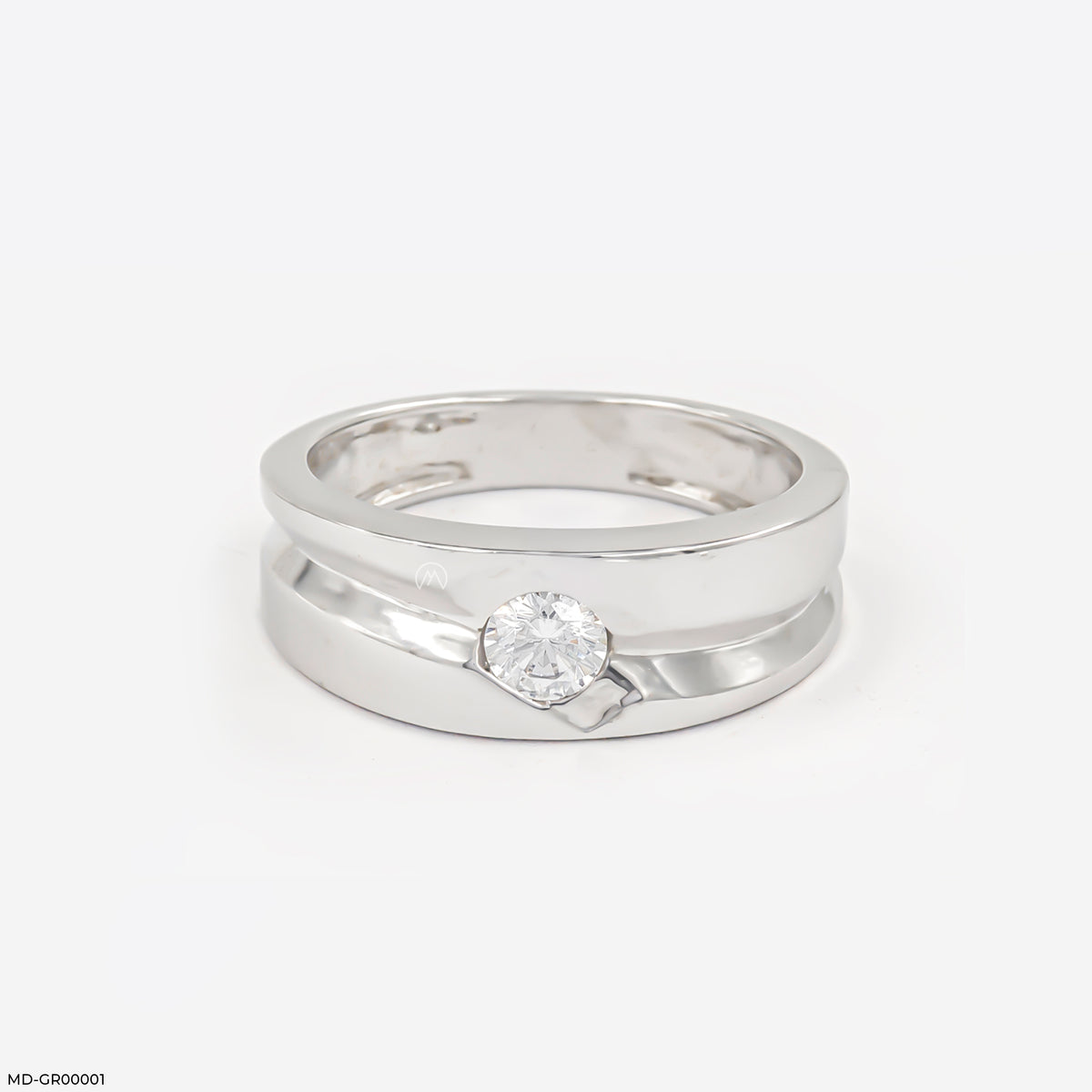 0.50 Carat Round Solitaire Broad Ring