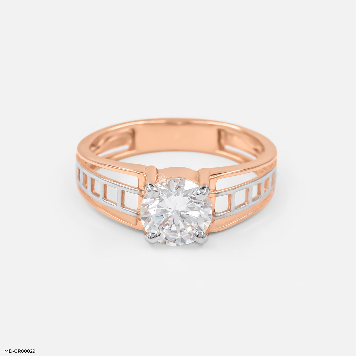 1 Carat Single Men's Diamond Ring