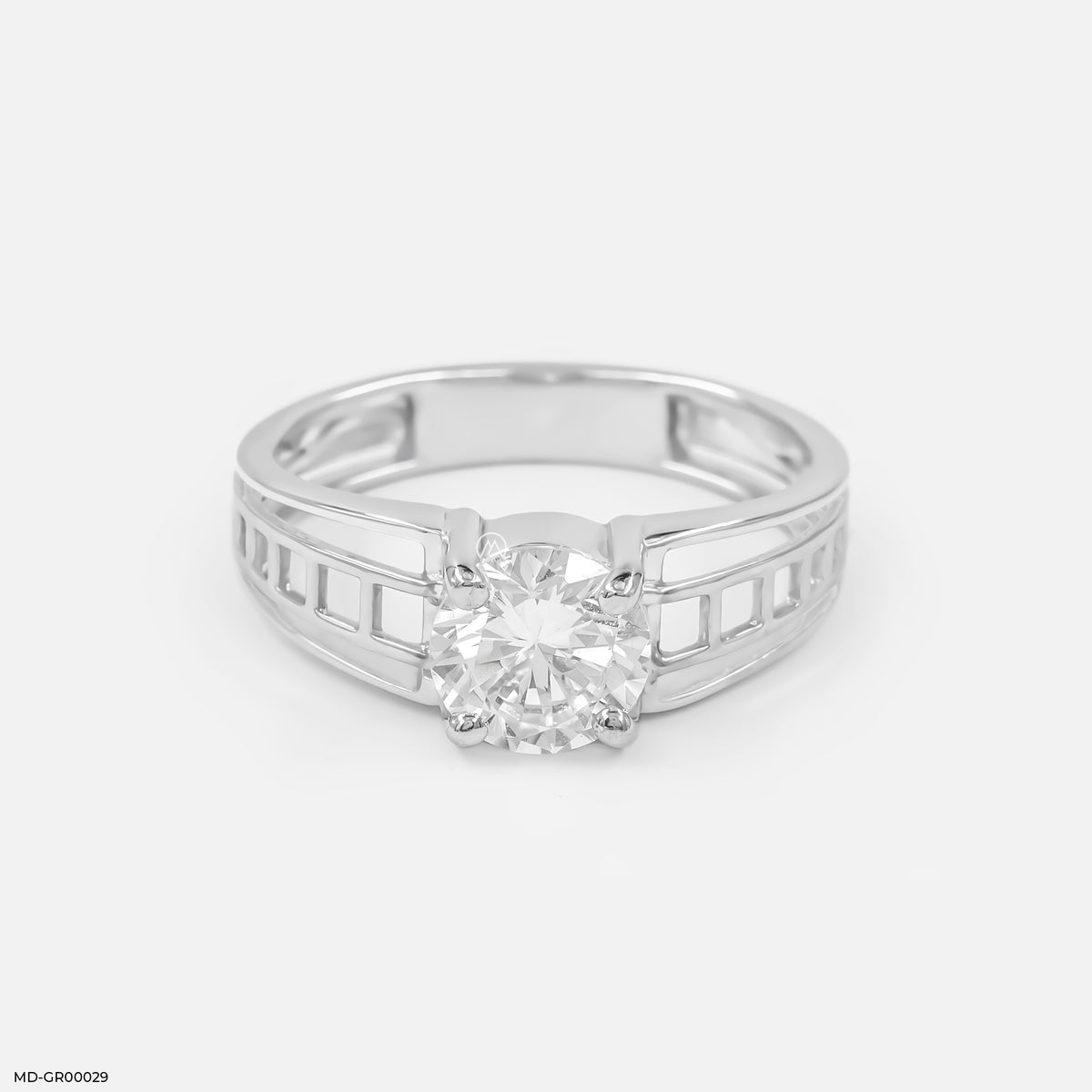 1 Carat Single Men's Diamond Ring