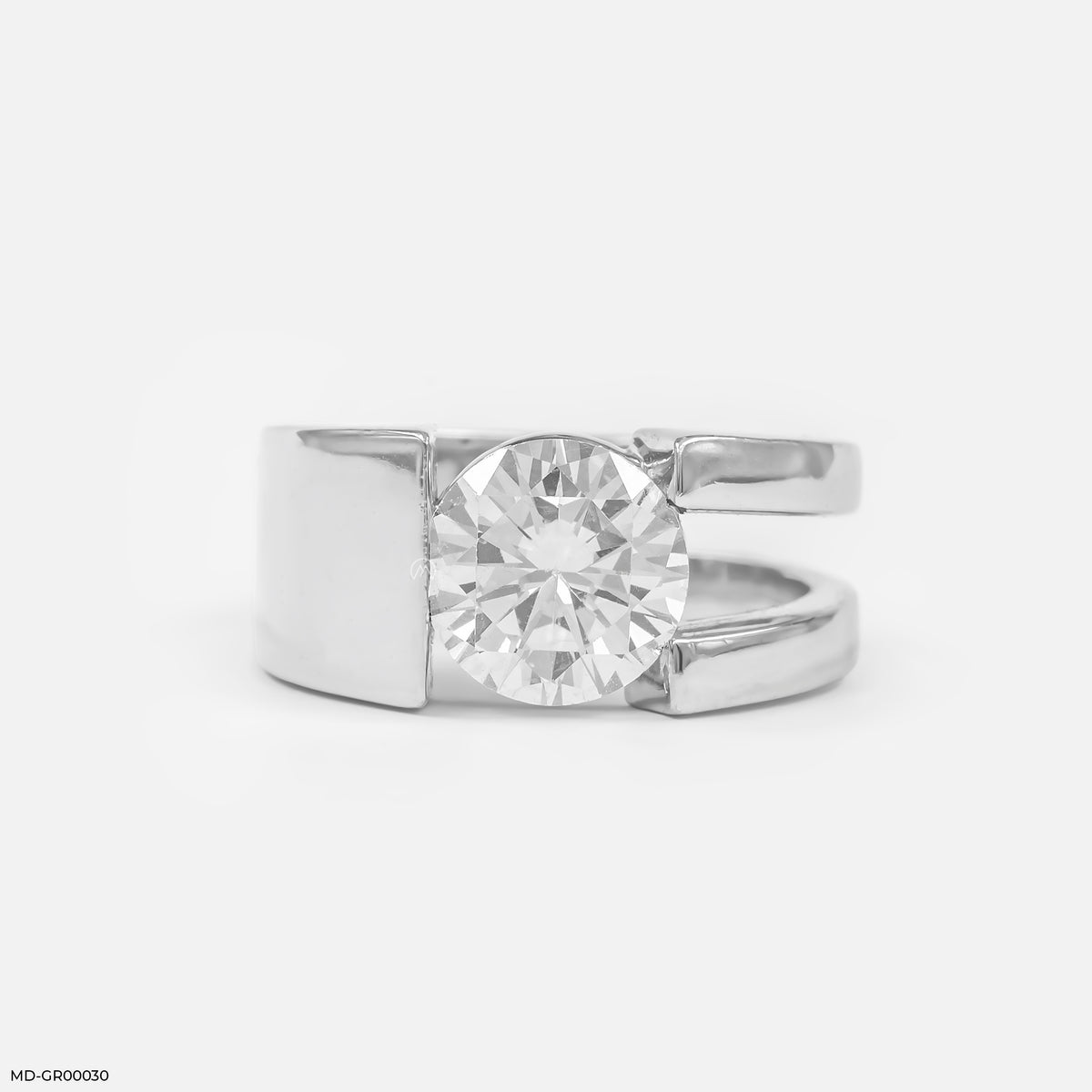 3 Carat Solitaire Modern Men's Ring