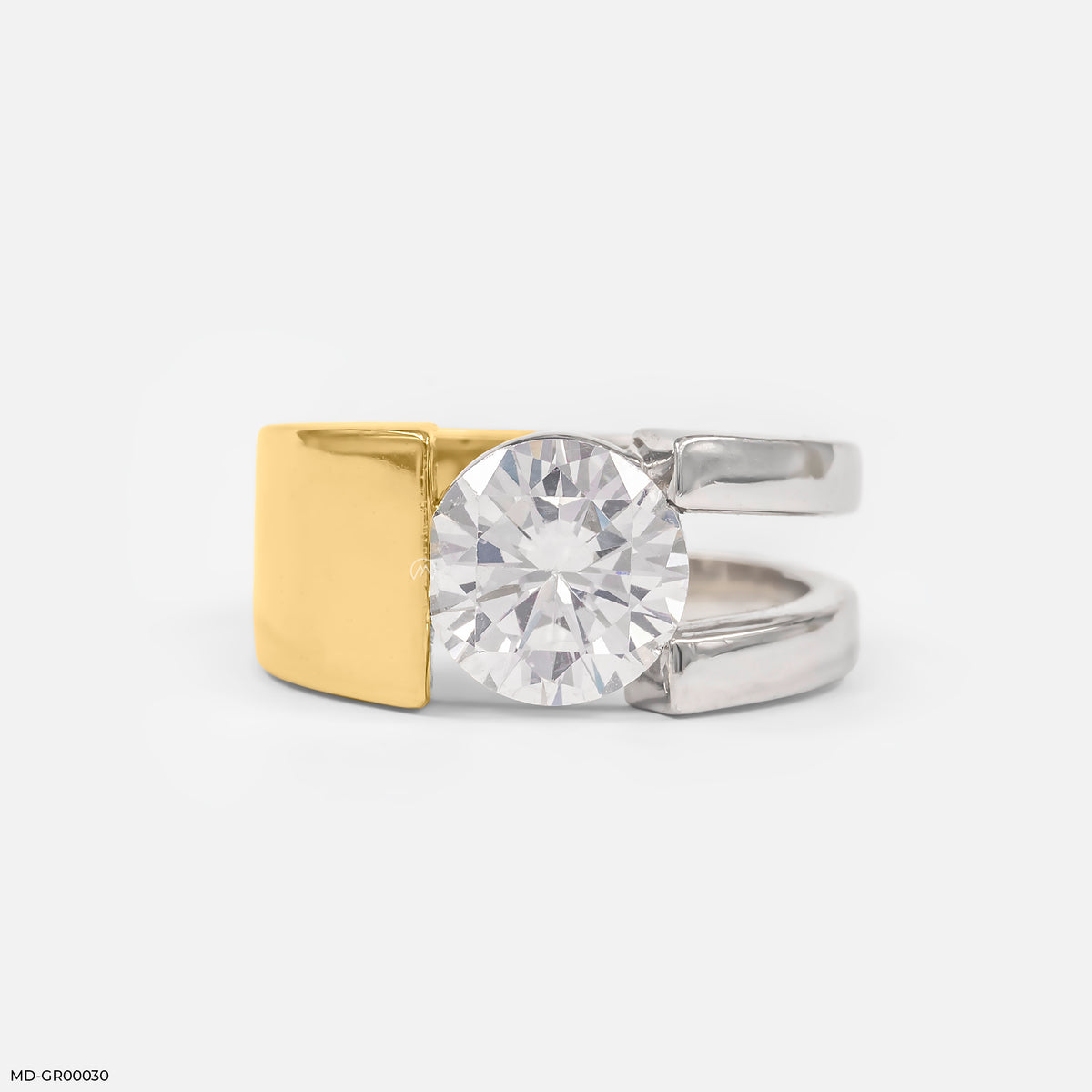3 Carat Solitaire Modern Men's Ring