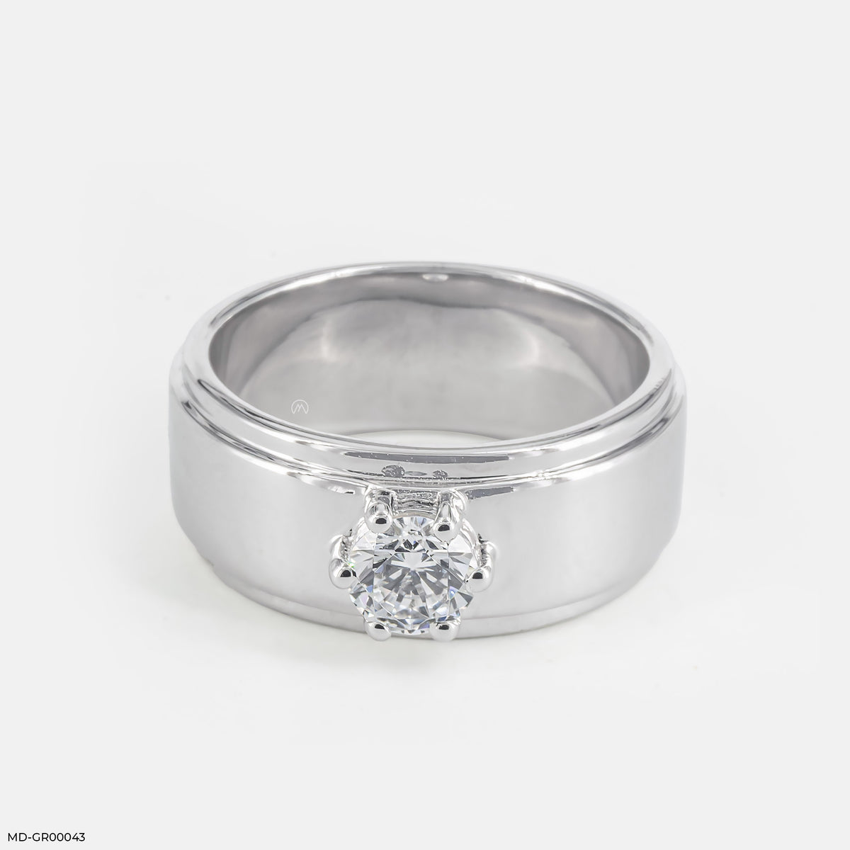 Solitaire Noir Men's Ring