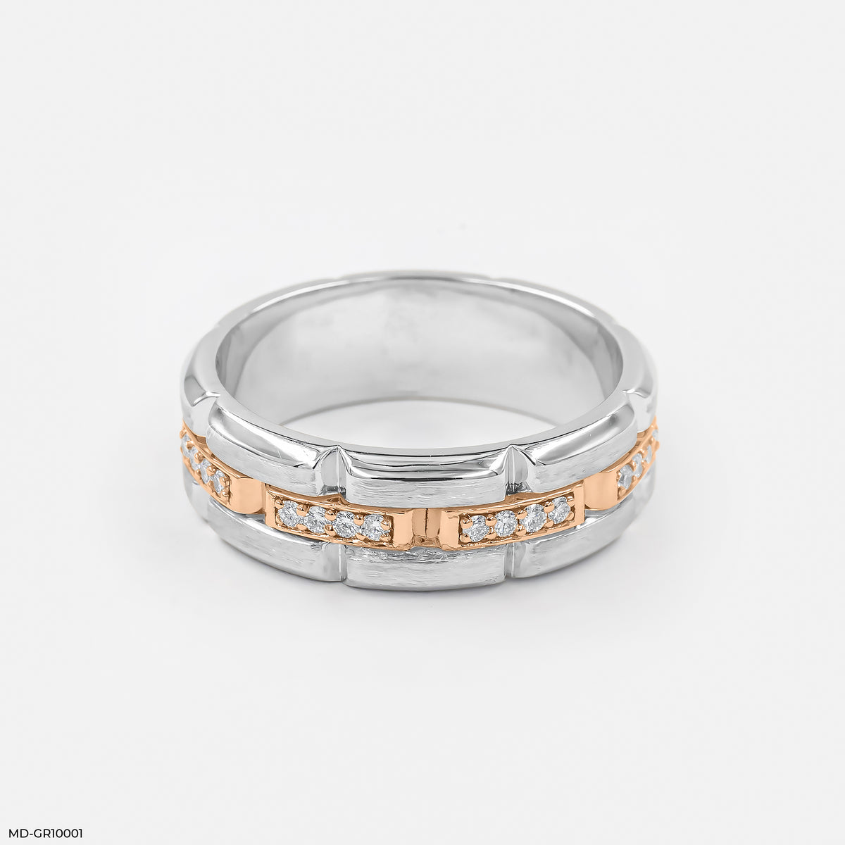 Modern Block Band Ring