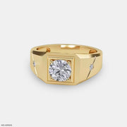 Majesty Solitaire Mens Rings