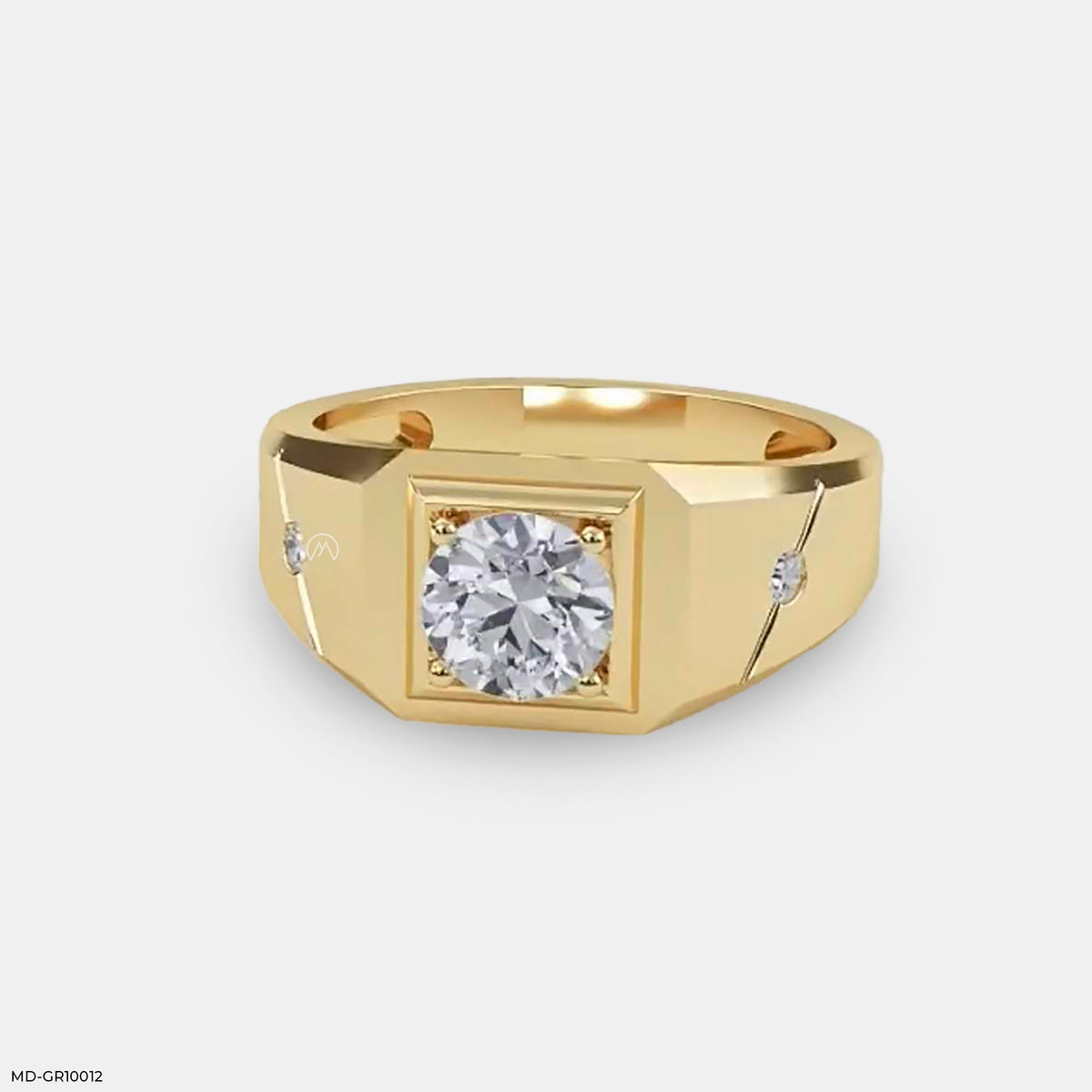 Majesty Solitaire Mens Rings
