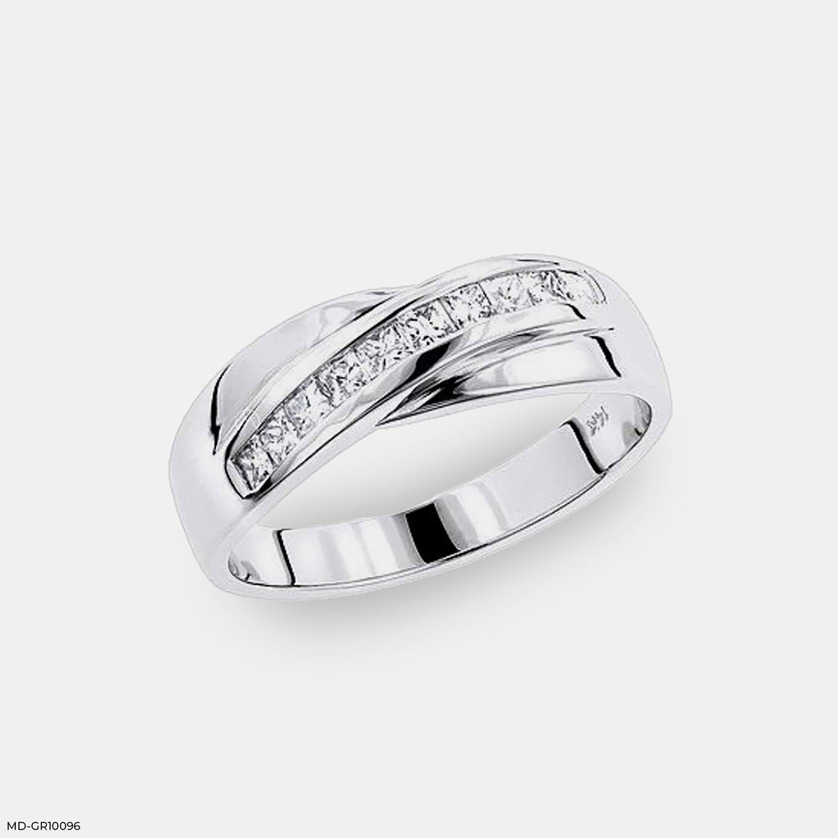 The Gleaming Orb Men's Diamond Band