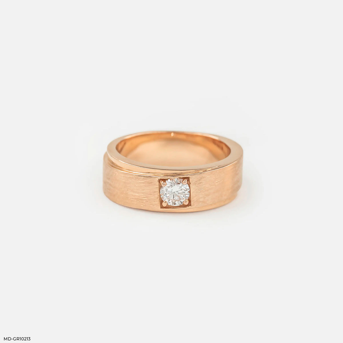 Crowned Frame Mens Diamond Ring