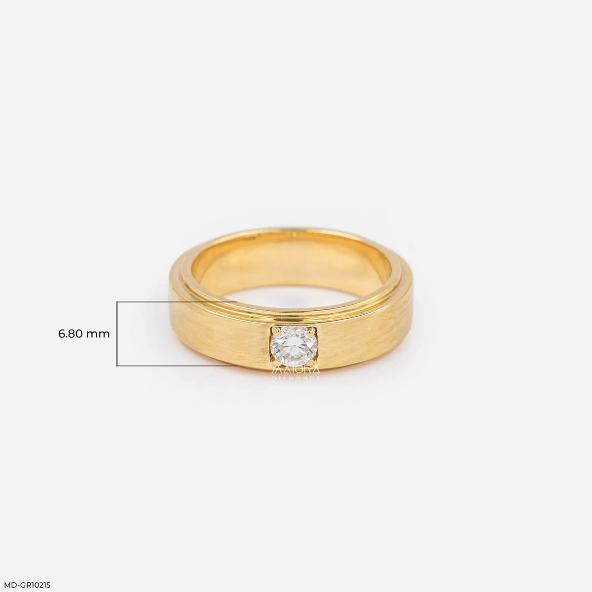 Brilliance Solo Diamond Mens Ring