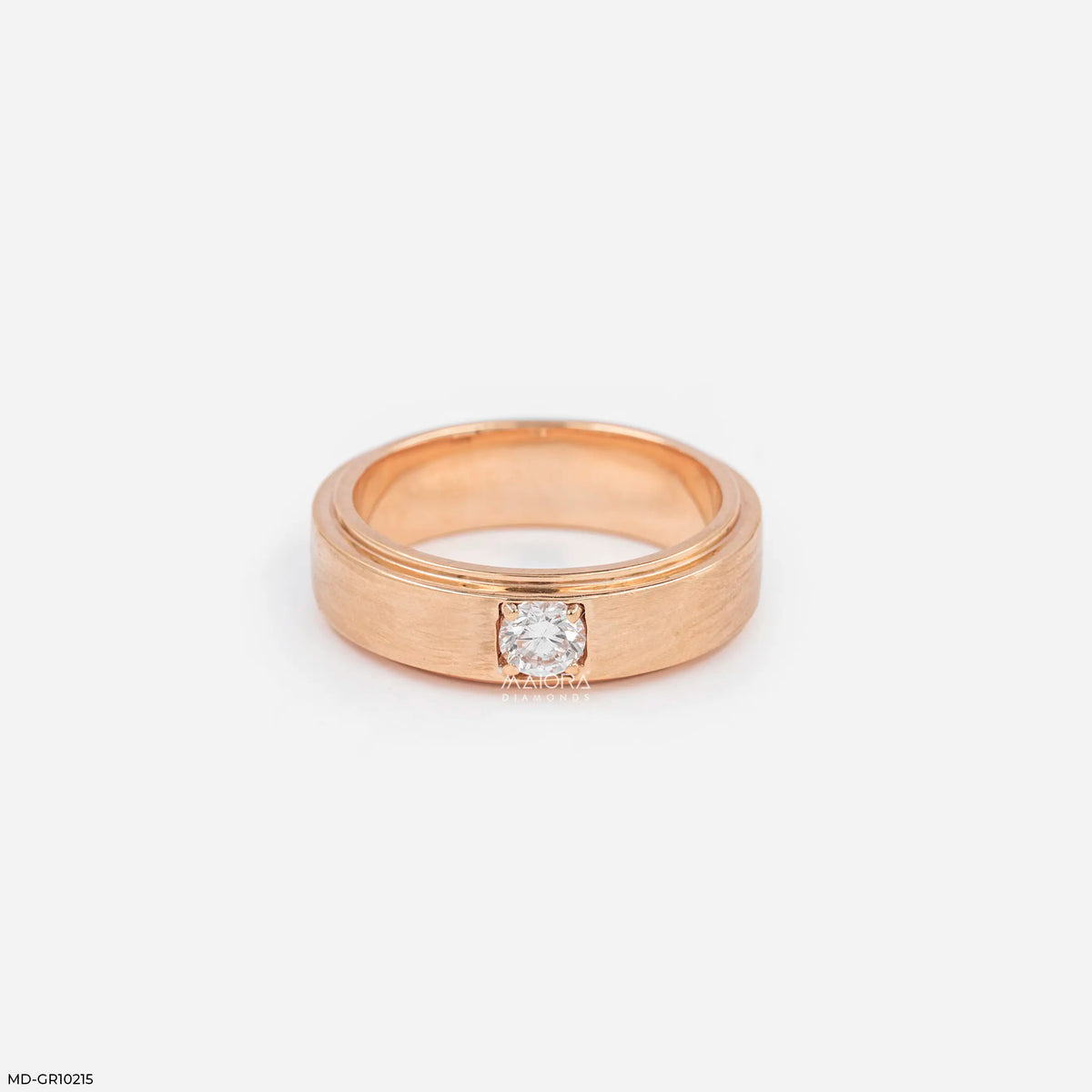 Brilliance Solo Diamond Mens Ring