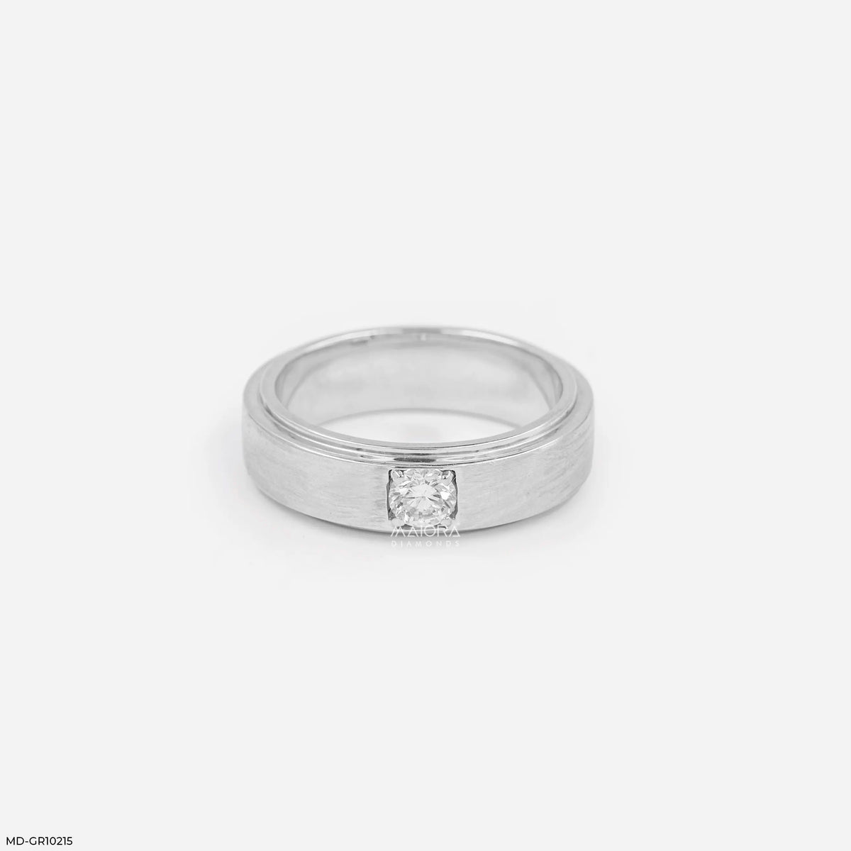 Brilliance Solo Diamond Mens Ring