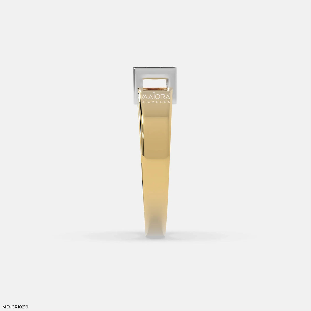 Structured Grid Mens Diamond Ring