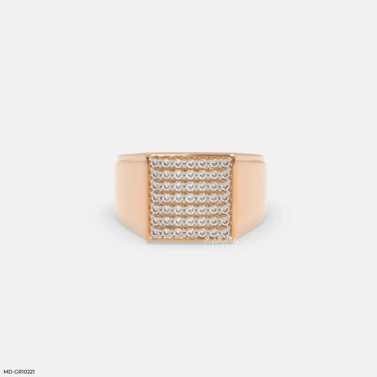 Brilliance Panel Mens Diamond Ring
