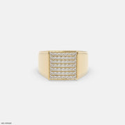 Brilliance Panel Mens Diamond Ring